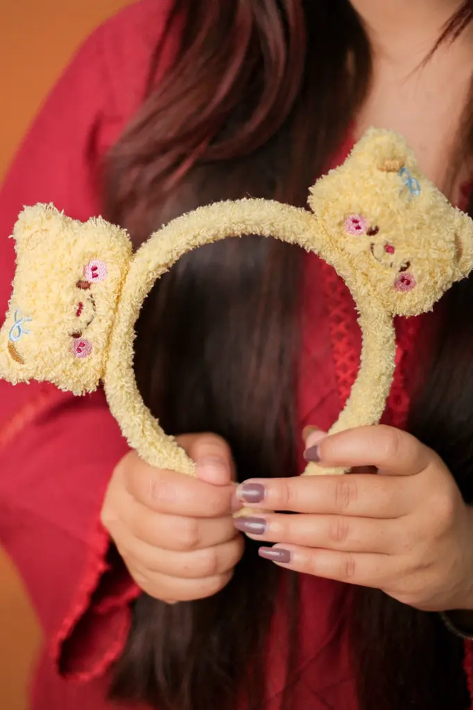 Yellow Kitty Hair Bands.webp