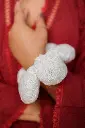 White Chikankari Scrunchies Bands.webp