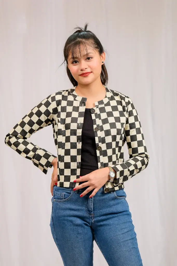 Jacket Off white and Black (chess)