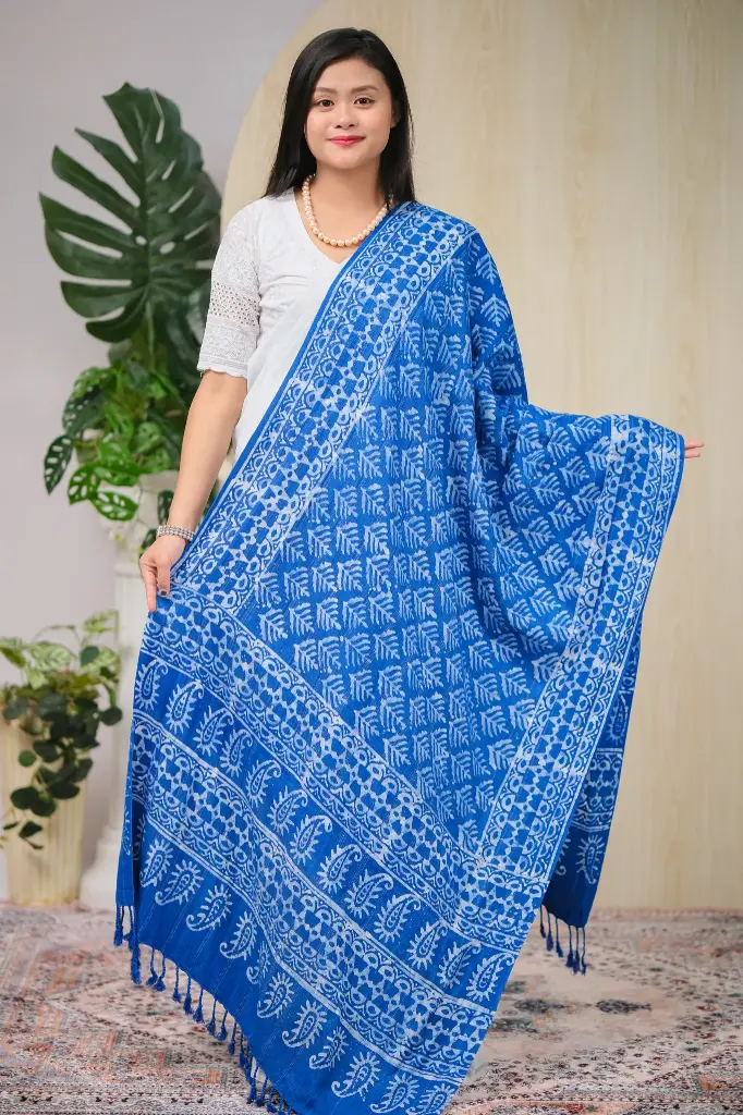 Indigo Natural Dye Shawl