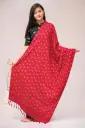 Maroom Golden Floral Design Screen Print Viscose Shawl