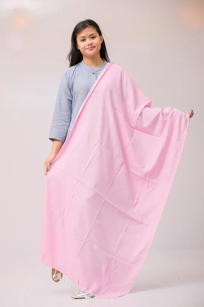 Baby Pink Viscose Shawl