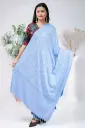 Sky Blue Diamond Desing Shawl