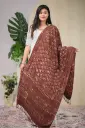 Coffee Natural Dye Shawl 