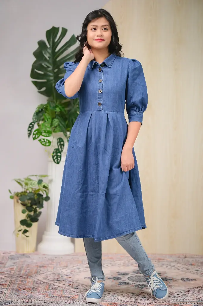 Denim Round Shape Kurti