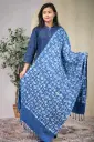 Indigo 002 Natural Dye Shawl