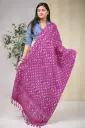 Magenta 002 Natural Dye Shawl