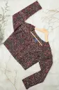 Black Maroon Jaypuri Cotton Blouse