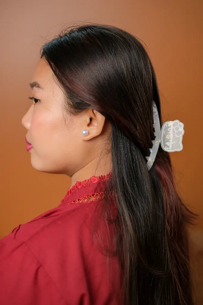 [9905] Hello Kitty Big Punch Clips (White)