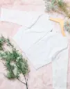 White Raw Silk Blouse