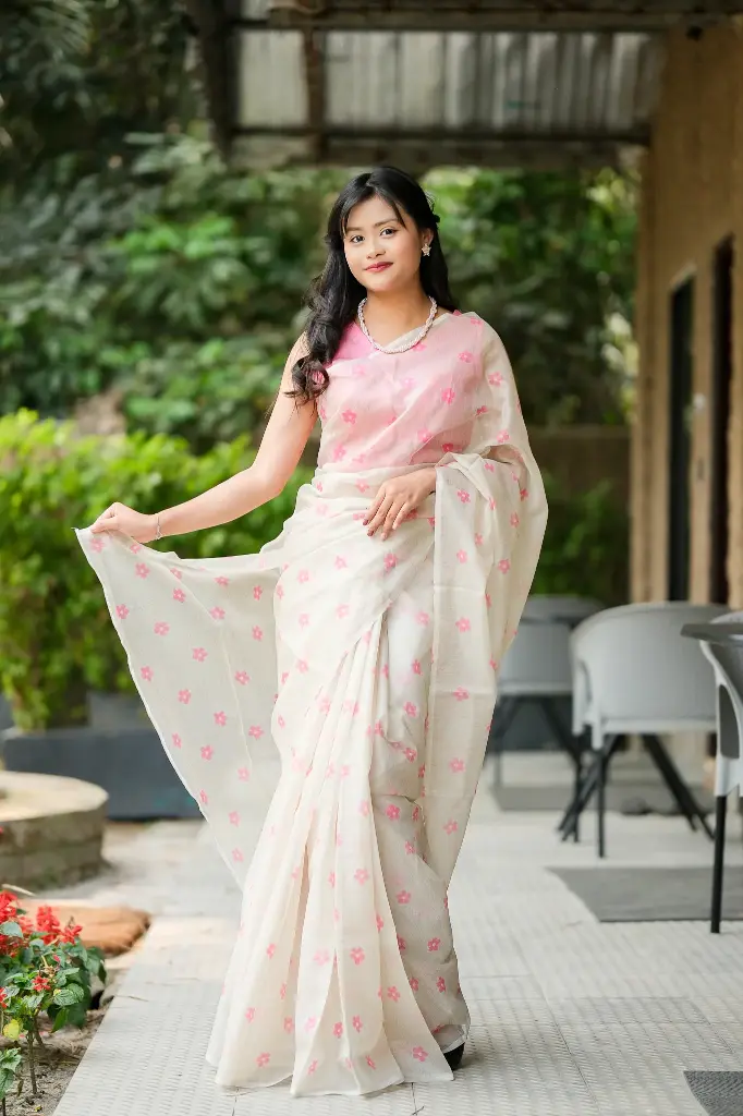 Shweta- Digital Printed Muslin Sharee 