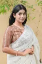 Brown White Natural Dye Blouse
