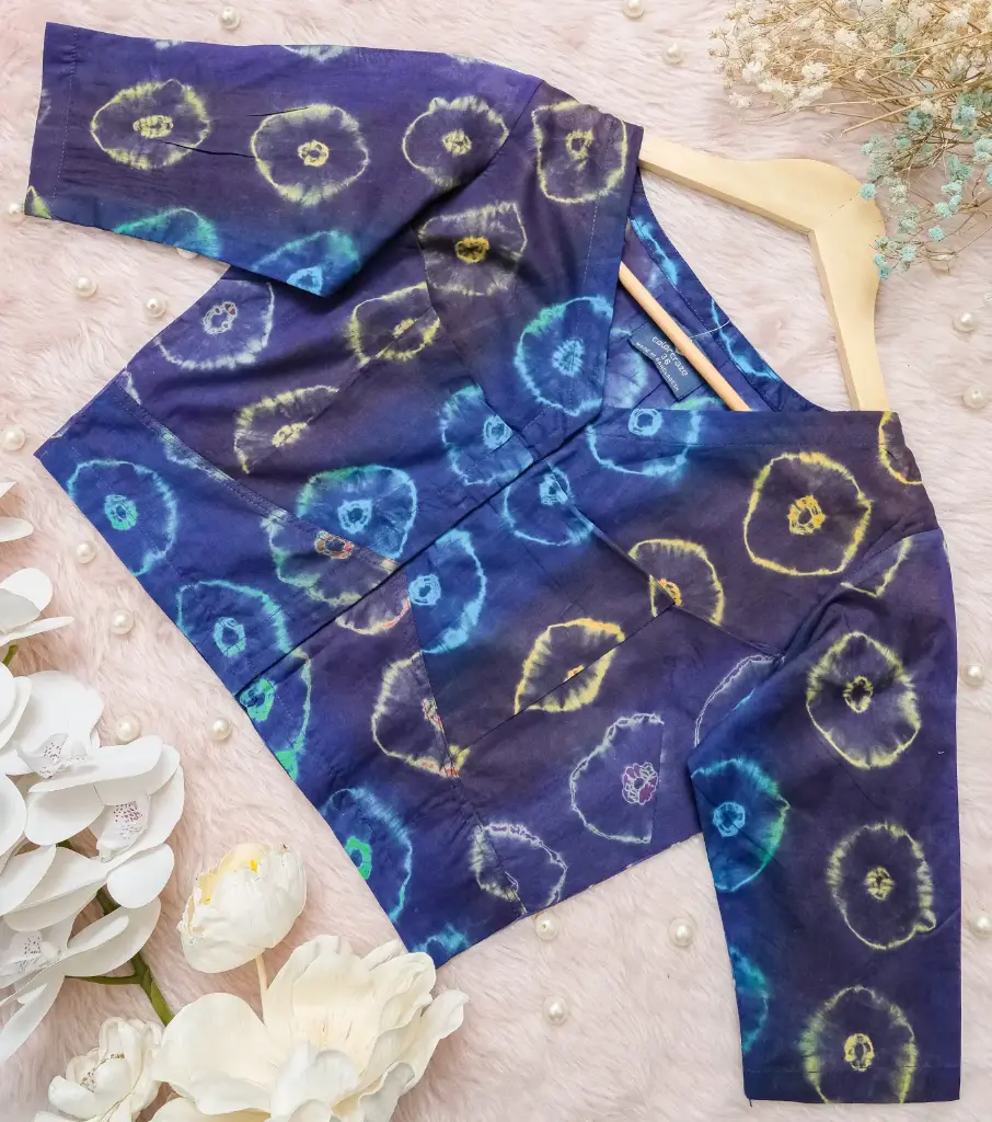 [0218] Indigo Blue Natural Dye Blouse (34)