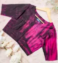 Red Black Natural Dye Blouse