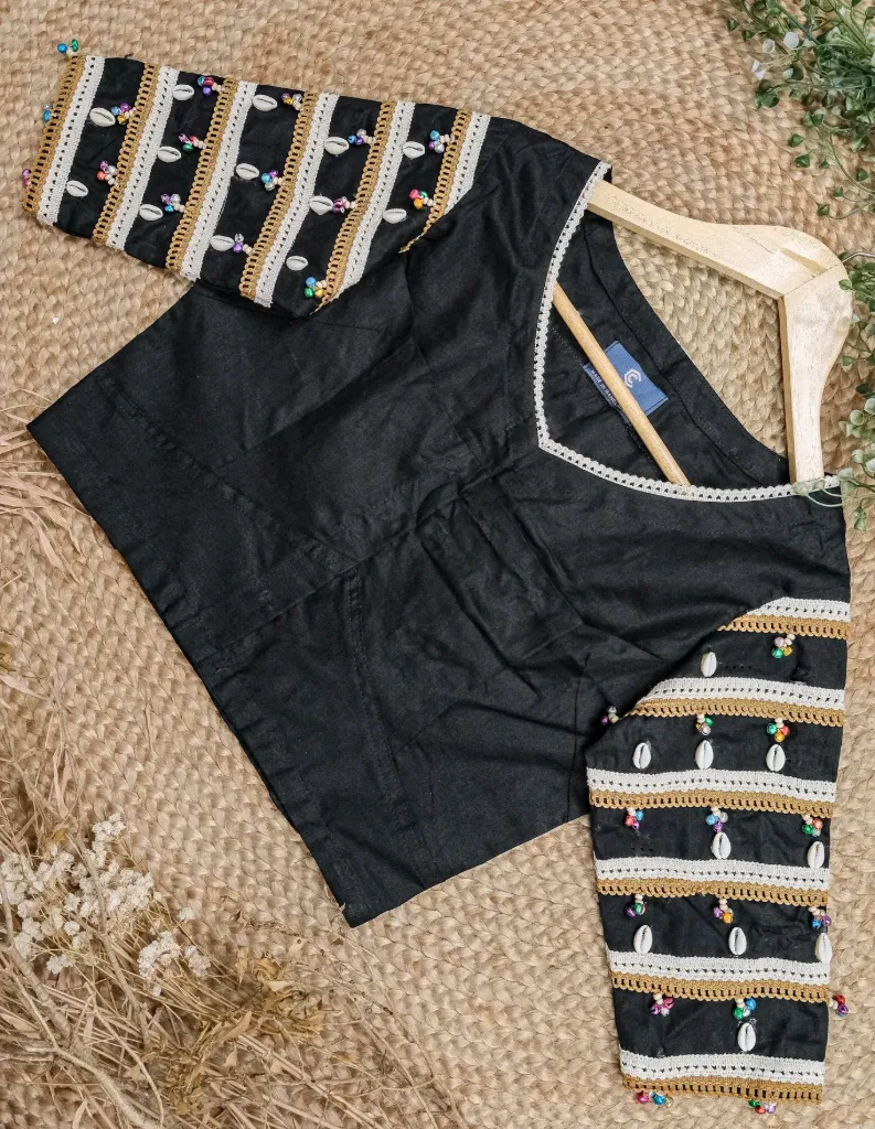 Black Work Lace Blouse
