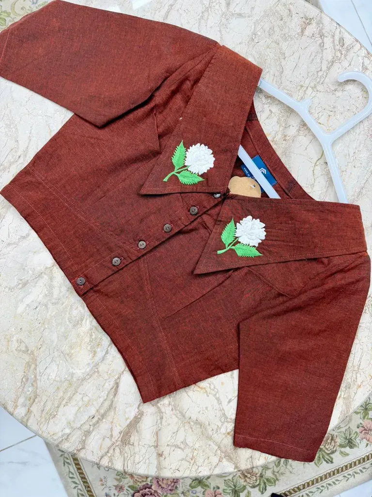 Brick Embroider Blouse
