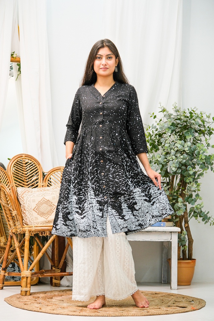 Black Snowfall frock