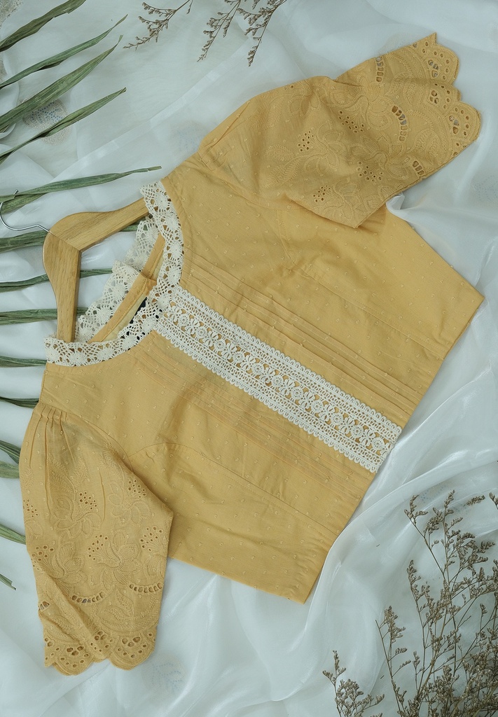Biscuit Color Victorian Blouse