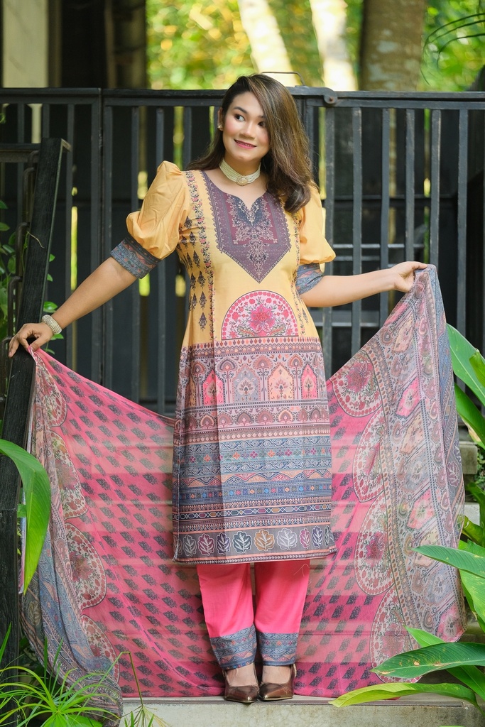 Digital Mixed Cotton Stitched 0022