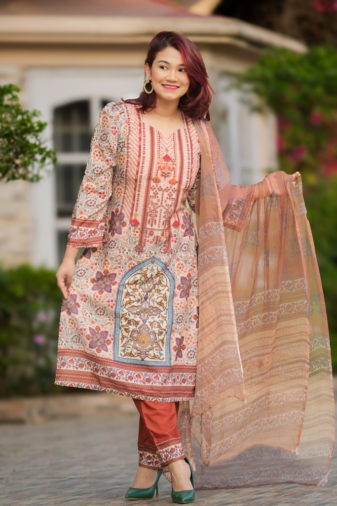 Digital Mixed Cotton Stitched 0030