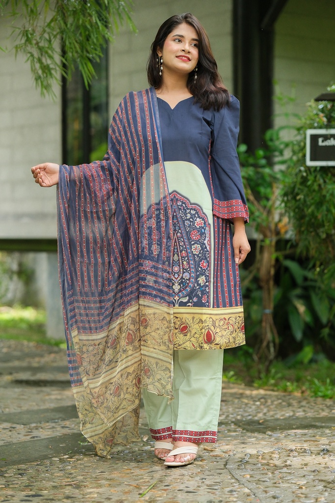 Digital Mixed Cotton Stitched 0040