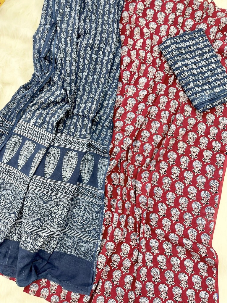 Cotton Azrakh Unstitched 0001