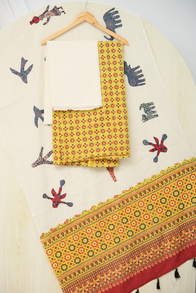 Cotton Azrakh Unstitched 0004