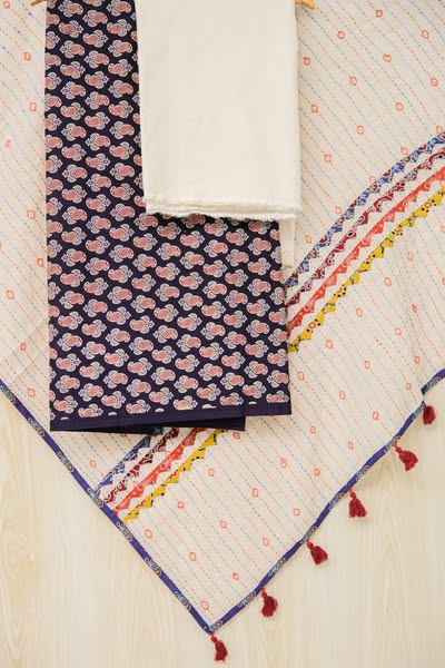 Cotton Azrakh Unstitched 0005