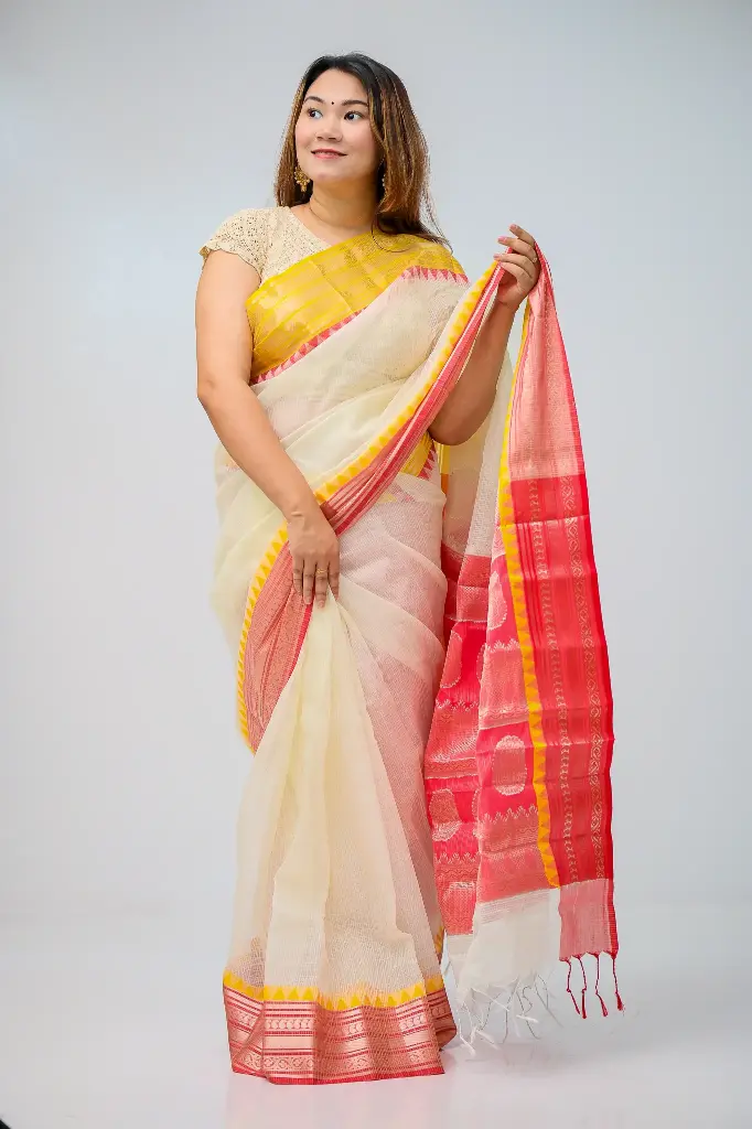 Cotta Silk Gadoal Sharee 0005