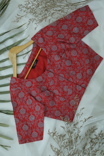 [0204] Cotton Screen Print Blouse 0008