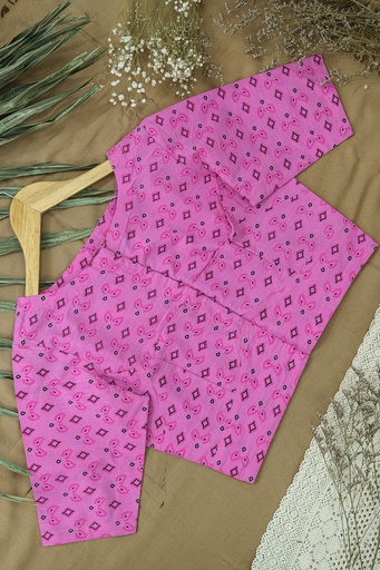 [0204] Cotton Screen Print Blouse 0018