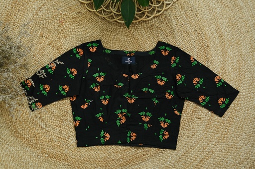 [0204] Cotton Screen Print Blouse 0025