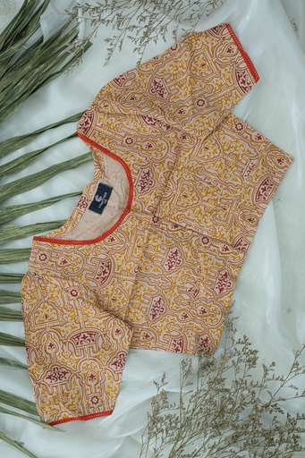 [0204] Cotton Screen Print Blouse 0028