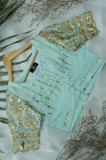 [0208] Paste Sequin Blouse