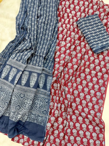 Cotton Azrakh Unstitched 0001