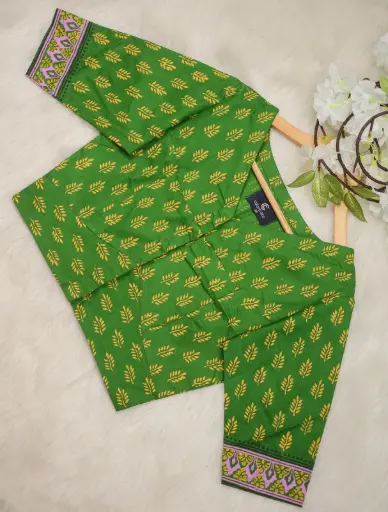 [0204] Cotton Screen Print Blouse 0034