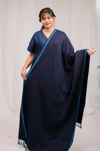 [1006] Royal Blue Viscose Shawl