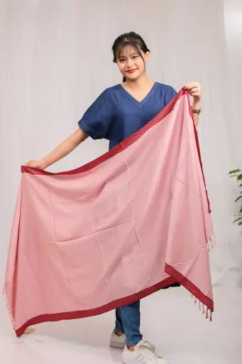 [1006] Dusty Pink Viscose Shawl