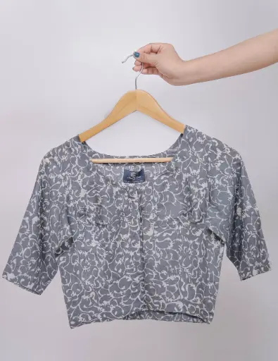 Ash White Floral Design ND Blouse