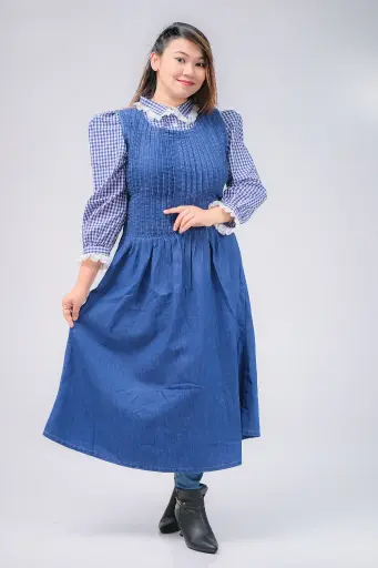 Denim Sleeveless Frock