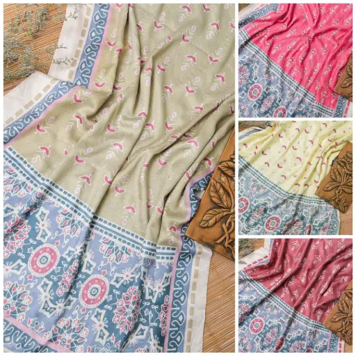Ajrakh Motif Digital Print Viscose Shawl