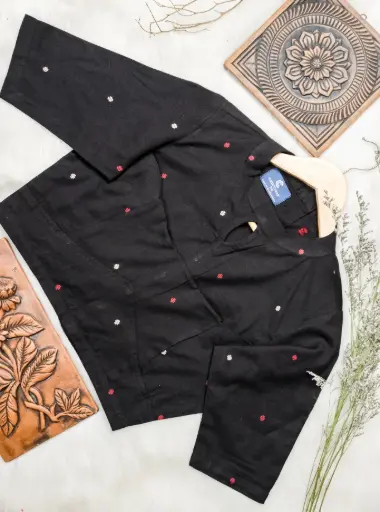 Black Hand loom South Cotton Blouse