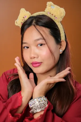 [9901] Yellow Kitty Hair Bands