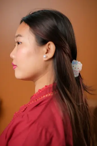 [9905] Peach Hello Kitty Punch Clips